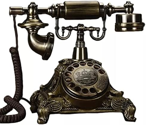 N/N/A European Antique Rotary Dial Old Fixed Telephone Retro Retro ome Oldody-Massion Wired старомоден фиксни телефонски телефон