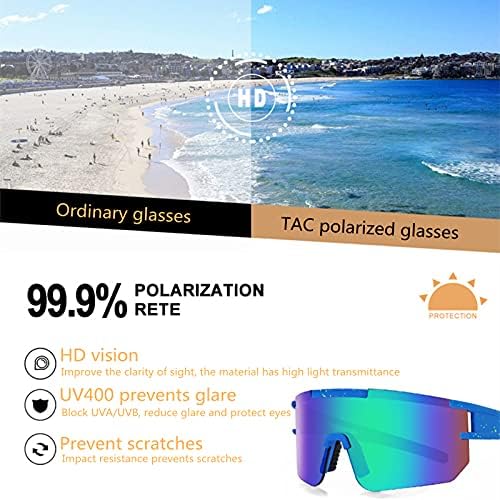 Поларизирани Очила за Сонце За Жени и Мажи-Ув400 Спортски Очила За Сонце Против Ув Заштита За Спортови На Отворено