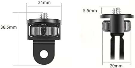 Рачка за велосипеди Feichao 360 ° Swivel 1/4 инчи компатибилен со џеб 2? Insta360 One x2/x камера