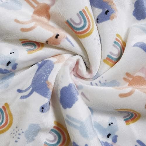 Пон Лапин Бебе ќебе Супер плишано примање ќебе за момче или девојче - новороденче, новороденче и дете - ќебето за гушкање во басинет, креветчето,