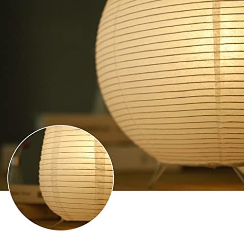 Ксеноидна ламба за фенер за хартија од бел ориз - рачно изработена ламба за маса за хартија модерна ламба покрај креветот со едноставна