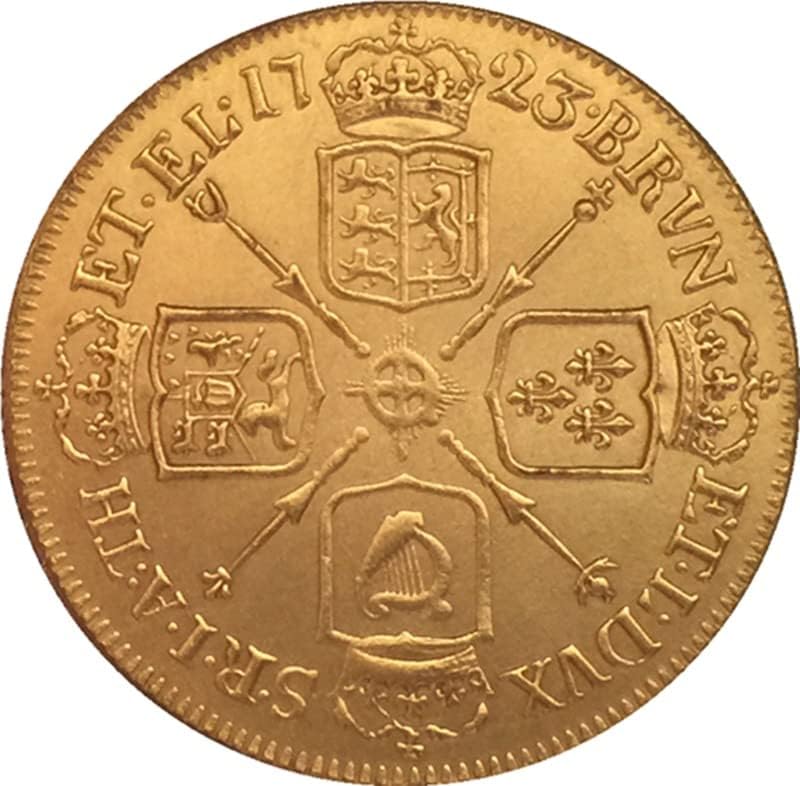 5 различни датуми Британски Georgeорџ Први чисти бакарни златни монети антички сребрени доларни монети