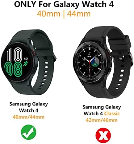Hometer 2-пакет компатибилен со Samsung Galaxy Watch 4 44mm кутија, флексибилен TPU целосен обвивка Шокална обвивка за заштитен екран