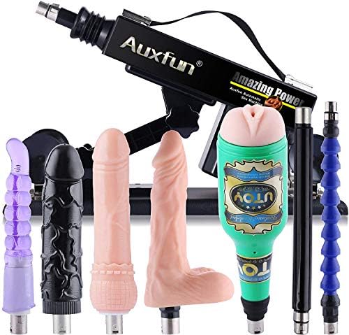 Auxfun Sex Machine, фрлајќи машини за дилдос за мажи со чаша Masturbator Realistic Dildo Puming пиштол со 3xlr додатоци 7 возрасни
