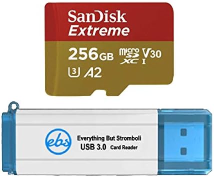 Sandisk 256gb SDXC Микро Екстремни Мемориска Картичка Работи СО ЏИ Осмо Џеб Гимбал Камера 4K V30 Класа 10 A2 UHS - Јас Пакет Со