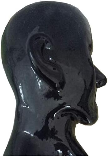 Хазипан унисекс црни латекс аспиратори со маска за уста приклучок, маскирана маскирана забава, гума мачки за мачки, латекс маска