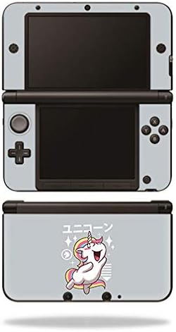 MOINYSKINS кожата компатибилна со Nintendo 3DS XL - Unicorn Kawaii | Заштитна, издржлива и уникатна обвивка за винил декларална обвивка