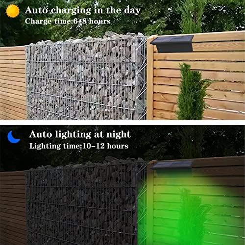 Сончеви светла на соларна ограда Флеронгсун топло бело, бело, режими на блиц RGB чекор соларни светла на отворено водоотпорни LED