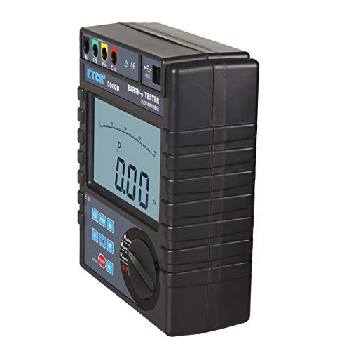 Мерач на отпорност на дигитална отпорност на заземјување со мерач на отпорност на почвата со ETCR3000B LCD дисплеј функција за складирање на податоци