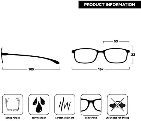 Opulize Ice 4 пакет супер лесни очила за читање црно сино сиво црвено жени mens rrrr61-137z