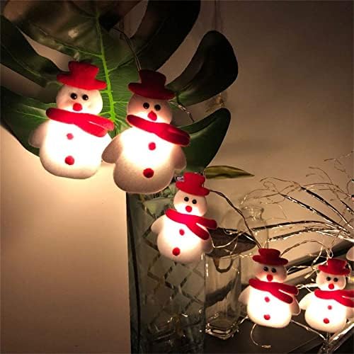 NICARD Божиќни снежни светла Божиќни декоративни светла 10 батерии со декоративни светла Божиќни предводени низа светла за внатрешна декорација