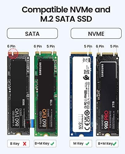 ОРИКО М. 2 NVMe Ssd Комплет 40Gbps M. 2 ДО USB-C Адаптер За NVMe M-Клуч 4TB SSD 2280, Алуминиум M2 Надворешен Ssd Случај, Компатибилен