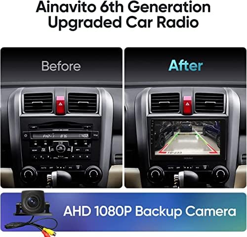 9 Инчен 5g WiFi 8 Основни Автомобил Стерео Радио ЗА ЦРВ 2007-2011 Carplay Android Auto, Андроид 12.0 GPS Навигација Со Bluetooth, Пресликување,
