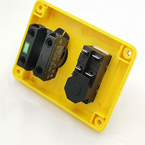 HWGO KJD17D-2 250V 16A Електромагнетски копче за копче за итни случаи прекинувачи за итни случаи за електрични алатки и опрема