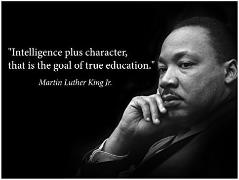 Мартин Лутер Кинг rуниор Постер Познат инспиративен цитат Банер за училници Образование wallидна уметност Фотографија Слика
