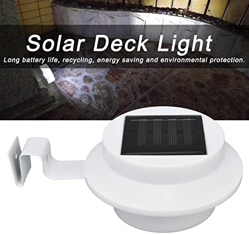 Сончеви светла на соларни олуци на Marhynchus Надворешно водоотпорен 0,3W, 3 LED диоди Сончеви огради, светла на соларни скалила