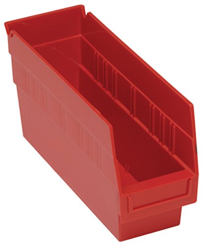 Quantum Storage QSB201RD 36-пакет 6 висечки пластични полици за складирање на корпи за отпадоци, 11-5/8 x 4-1/8 x 6, црвено