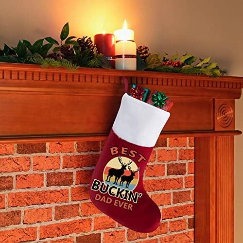Најдобар тато Бакин некогаш Божиќно порибување Божиќни чорапи торбичка куќа семејство Божиќ декор