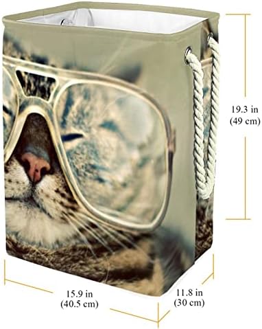 Мачка во Очила Торби За Чување Корпи За Перење Вградена Постава Со Држачи Што Се Одвојуваат Преклопливи Пречки За Перење За Играчки Организација