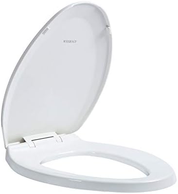 WSSrogy издолжено тоалетно седиште со капак, бавно блиско седиште и капаци, одговара на стандардни издолжени или издолжени тоалети,