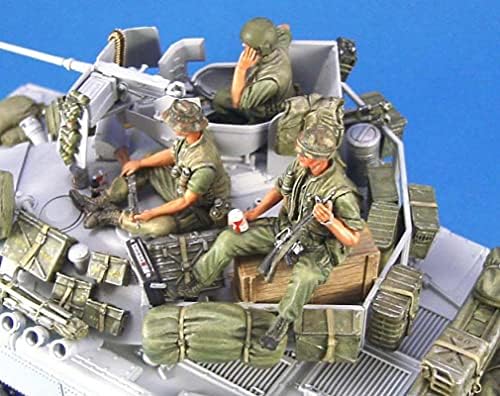 Гудмоел 1/35 Виетнамска војна во американскиот резервоар за војници со резервоар за смола, комплет/необработен и необоен минијатурен