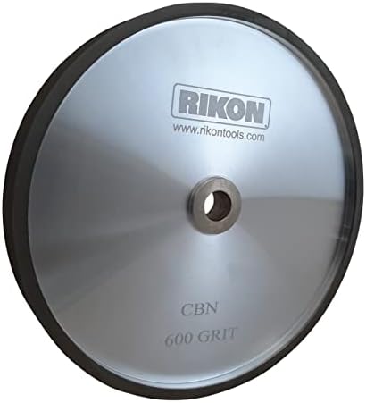 Rikon Pro Series 82-1600 CBN Мелење тркало 600 Грит 8 инчи тркало за заострување на алатки за сечење на челик со голема брзина за вашата