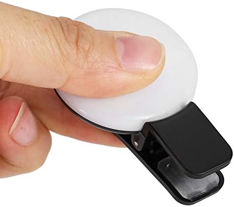 LED Телефон Selfie Пополнете Светло Мини Преносни Led Камера Светлина USB Полнење Со Широк Агол Универзален Клип Огледало За Селфи
