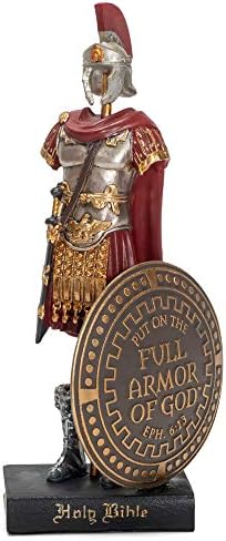 Диксон оклоп на Божјиот римски војник 9 x 5 инчи црвен смолстон таблета фигура