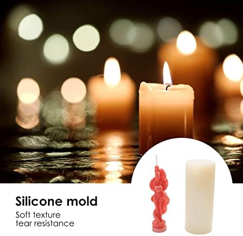 Силиконски калапи за свеќи, калап за смола од DIY со силиконски, 3Д уметничко тело со свеќи за правење свеќи и правење печење сапун