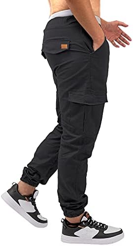 Outson Mens Massion Joggers Спортски панталони обични памучни карго панталони салата за џемпери панталони мажи долги пантолони