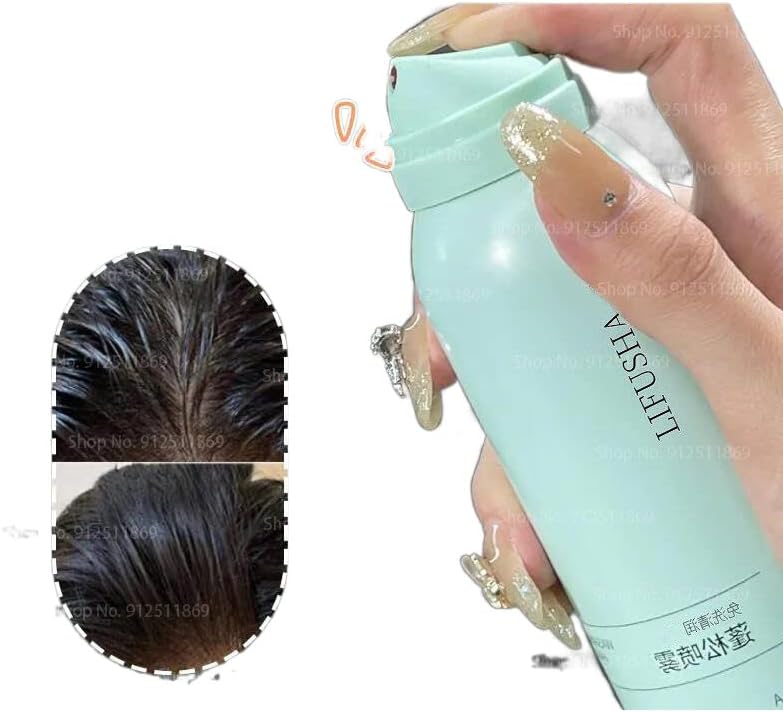 Контрола на маслото без миење коса меки спреј за оставање сув шампон Отстрани прицврстена пот статичко масло-контрола на косата