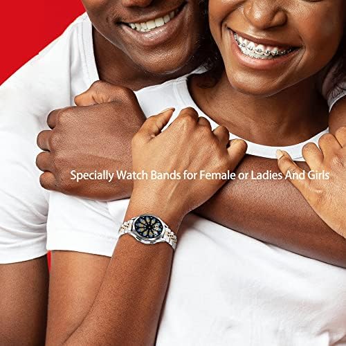 Дизајнер луксуз 20мм тенок не'рѓосувачки челик часовници компатибилни со Samsung Galaxy Watch 5 40mm 44mm/Samsung Galaxy Watch 5 Pro/Galaxy