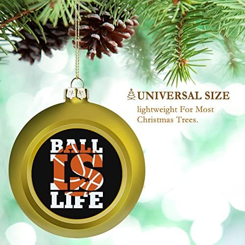 Кошаркарски живот Божиќна топка што виси украси Xams Декорација на дрво за забава