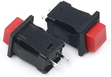 Копче за прекинувач за прекинувач на прекинувачот GoOffy 5PCS DS-429 прекинувач за копче за самостојно заклучување 1A/250VAC светло прекинувач