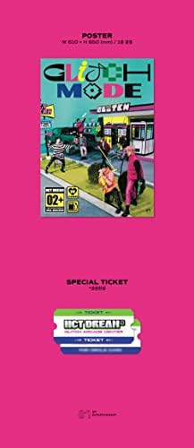 SM NCT Dream - режим на Glitch [Digipack ver.] Албум+преклопен постер+екстра фото -картички сет / k -поп запечатен, 140 x 125 x 7 mm