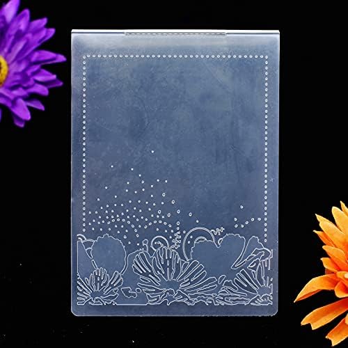 Пластични папки на цвеќиња на Квелам за изработка на картички за правење книги и други занаети со хартија 210405033