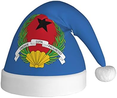 ЗАЛТАС Амблем На Гвинеја Бисао Божиќна Капа За Возрасни Меки Удобни Капи На Дедо Мраз За Божиќ Нова Година Празнични Забави