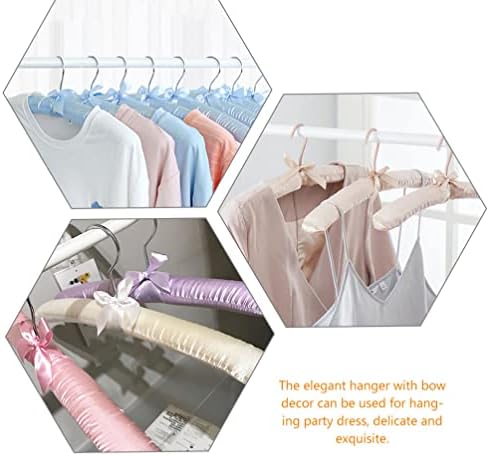 Beavorty 4PCS Подготвена облека за облека, закачалки за облека, сатенски облеки, закачалки за облекување, закачалки за џемпери за џемпери за