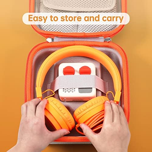 Замена на куќиште за патувања за куќиште за YOTO Mini, Детска аудио картичка Портфолио кутија дизајниран да држи играч, аудио картички
