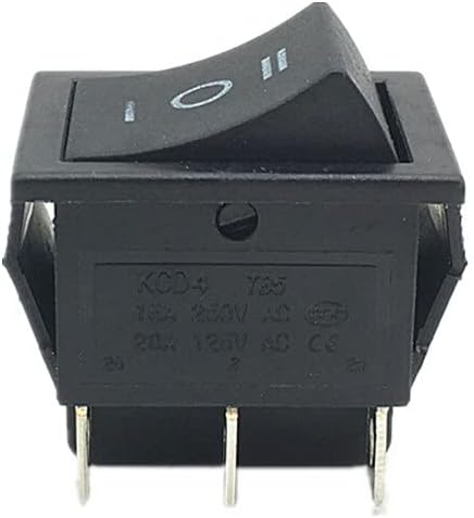 1PCS KCD4 Rocker Switch Switch Вклучен прекинувач за вклучување на 3 позиции 6 игли со светла 16A 250VAC/ 20A 125VAC-