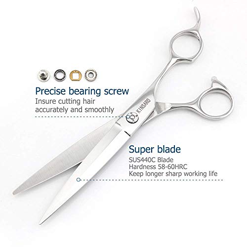 7 ИНЧНИ берберски ножици ножици за сечење коса лизгачки ножици за сечење 5,75 ИНЧНИ ножици За разредување на косата ножици За разредување Кинсаро