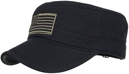 Капчиња воени капачиња рамен дизајн врвот измиен памук кадет гроздобер капачиња бејзбол бејзбол капа за миење садови за машина за