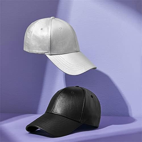 BBDMP PU кожа капа Обична сончева сончева светлина за кратко време на коњица капа капа за бејзбол капа мажи и жени обична капа