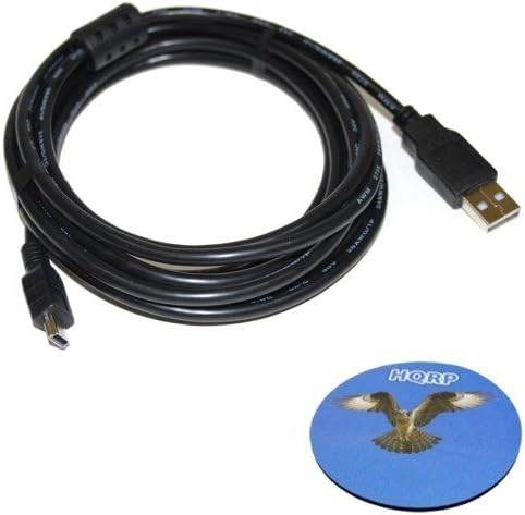 HQRP Екстра Долг 10FT USB Кабелски Кабел Компатибилен СО UC-E4 UC-E5 одговара На Никон COOLPIX/SLR D2H, D2Hs, D2X, D2Xs, D3, D40, D40X,