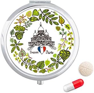 Базилика Париз Франција Илустрација Пилула Случај Џеб Медицина Кутија За Складирање Контејнер Диспензерот