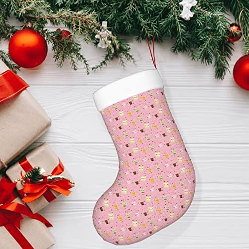 Божиќни чорапи на Аугенстер, среќен меур чај, двострано камин што виси чорапи