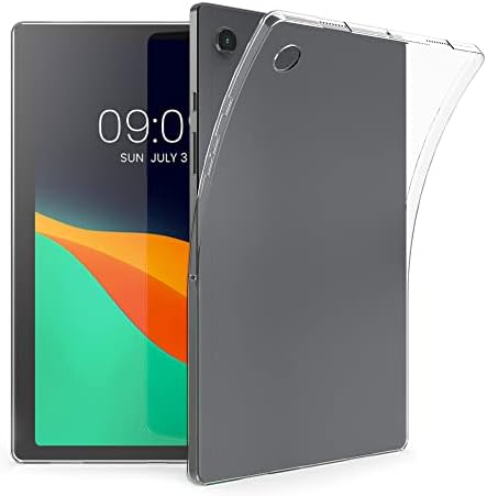 KWMobile TPU Silicone Case компатибилен со Samsung Galaxy Tab A8 10.5 - Case Soft Flexible Flexible Shock Absorbent Cover - Транспарентен