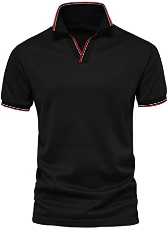 Кошули за голф за мажи, машка маица со кратки ракави со маица машка маица