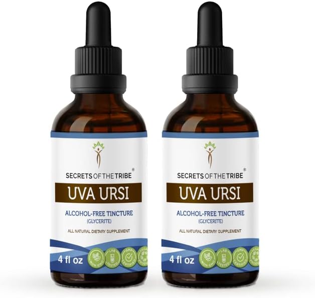 Тајни на племето Ува Урси тинктура екстракт без алкохол, растителни капки со висока моќност, тинктура направена од uva ursi arctostaphylos