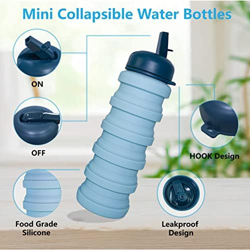 Склопливи шишиња со вода, 16 мл 500 мл преносни шишиња со вода што може да се преклопуваат, доказ за шише со вода што може да се употреби БПА БЕСПЛАТНО